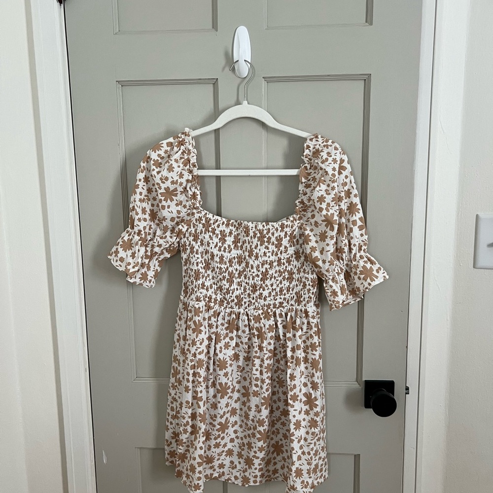 Girl and the Sun Floral Puff Sleeve Dress